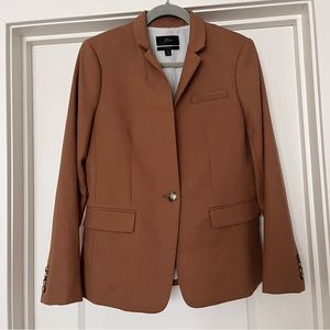 JCrew Regent Blazer in Camel with Grey Accents